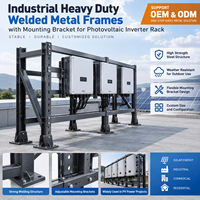 Cadres métalliques soudés robustes pour usage industriel avec support de montage pour rack d'onduleurs photovoltaïques