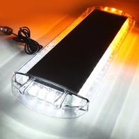 Barra de Luces de Advertencia de Seguridad Vial Impermeable BIAOCHI de 25 Pulgadas (64 cm) con 48 LED Estroboscópicos y Controlador para Vehículos