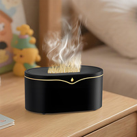 Diffuseur d'arômes à flamme simulée 3D, atomiseur de bureau compact USB intelligent à ultrasons, humidificateur de parfum