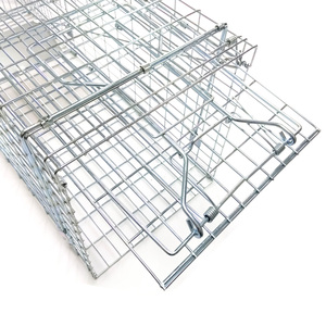 Piège à chat raton laveur, carrée pliante, 130x81x30.5x25.5cm, piège à animaux