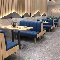 Conception personnalisée Banquettes de café modernes Restauration rapide Tables et chaises de restaurant Mobilier de café Cabines de restaurant