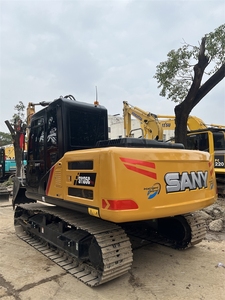 Excavatrice sur chenilles d'occasion Sany SY135C bon marché, 13 tonnes, modèle 2021, avec moteur Mitsubishi, pompe à engrenages, à Shanghai, Chine - Product Image 4