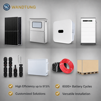 Système d'énergie solaire hybride hors réseau 30KW 50KW 60KW 80KW 100KW Panneaux solaires avec batterie et onduleur Kit solaire complet pour la maison