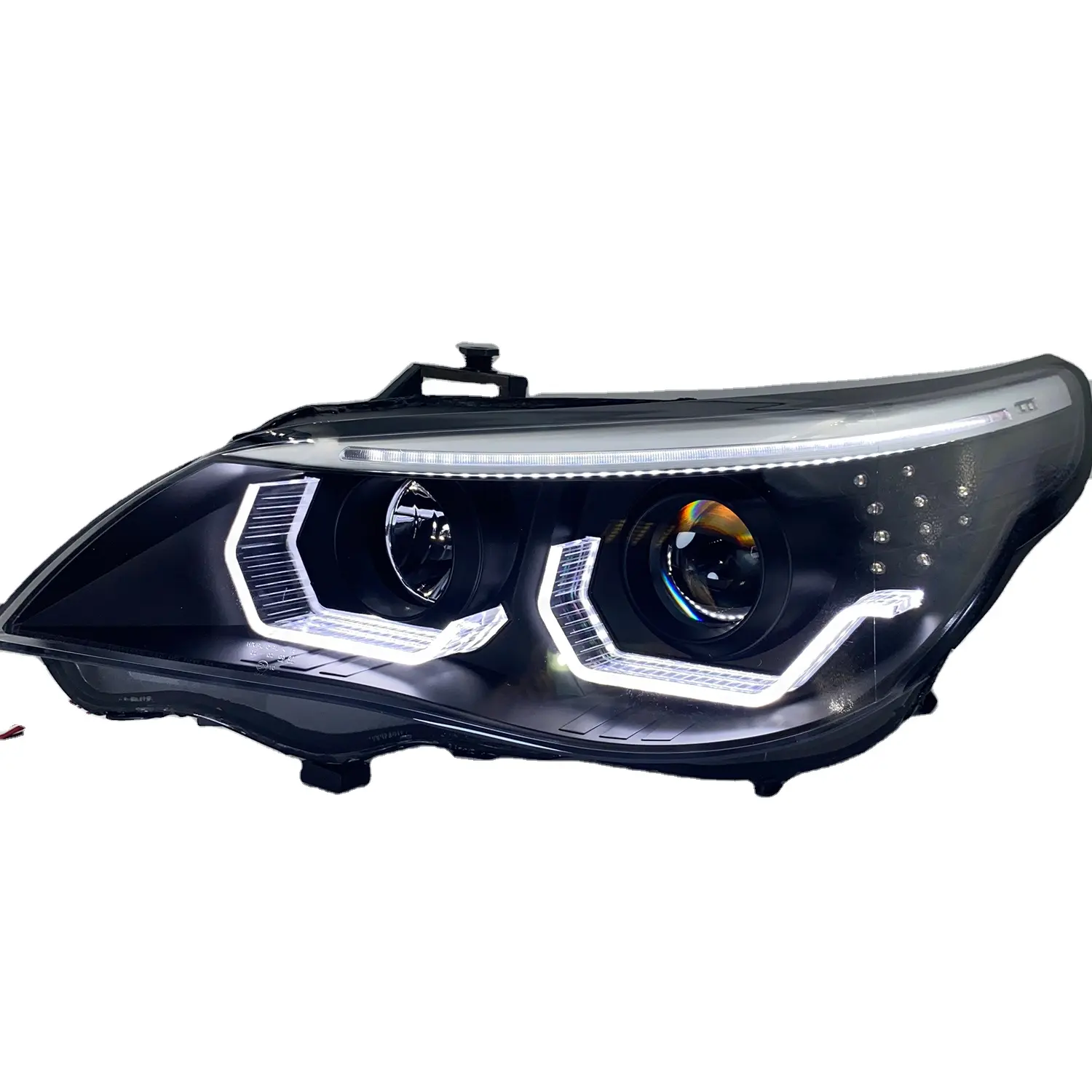 Đèn Pha LED Cho BMW E60 523i 525i 530i Đèn Chạy Ban Ngày LED 2005-2012 Năm Với Tín Hiệu Rẽ Di Chuyển