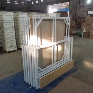 Tầng thường vụ gạch ceramic Rack hiển thị 1200x1200 gạch đá cẩm thạch Showroom lớn Pull-out Kim Loại hiển thị đứng - Product Image 6