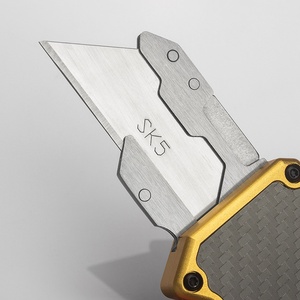 Cuchillo Portátil Multifuncional EDC, Hoja SK5 de Alta Calidad, Mango de Aleación de Aluminio de Aviación, Cuchillo para Tallar, Hoja Reemplazable - Product Image 4