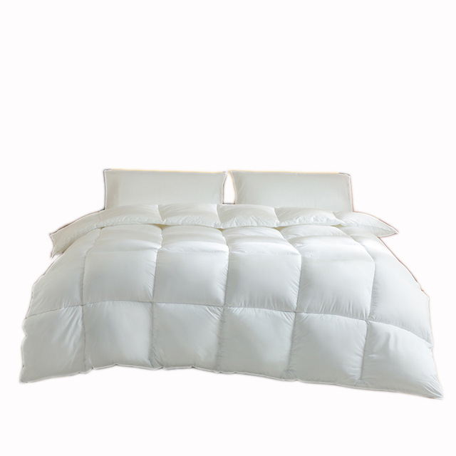 Hotel Collection Luxury Ultra-Soft 100% Cotton Cover Comforter 4 Season Down Alternative Light Duvet Insert