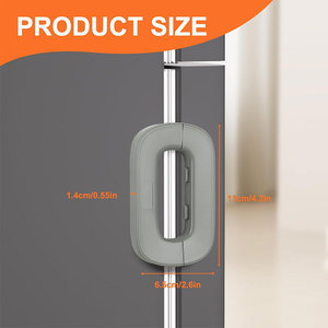 SUNNUO Verrous de sécurité pour portes et réfrigérateurs pour enfants et bébés, en plastique de haute qualité, pour porte de réfrigérateur et congélateur, cuisine - Product Image 5
