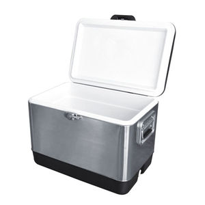 Stainless Steel 54l Large Metal Cooler Ice Box Coolers Portable Outdoor Box For Picnic