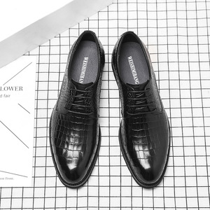 2026 Men's Leather <b>Shoes</b> Genuine Leather Business Formal Leather <b>Shoes</b> Groom's Wedding Thick Soled Height Increasing Derby <b>Shoes</b> - Product Image 3
