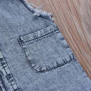 Combinaison en jean pour bébés filles, vêtements de travail, combinaison une pièce à manches courtes pour tout-petits, vêtements pour filles - Product Image 5