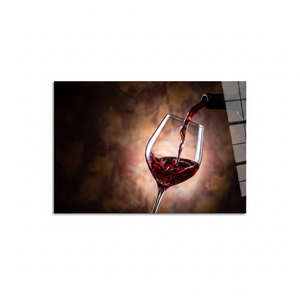 Red Wine Glass <b>Canvas</b> Art Modern Art Deco Panel <b>Wall</b> Decor Hanging Kitchen Decor - Product Image 2