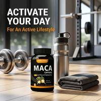 Capsules végétales naturelles OEM, compléments alimentaires à base de racine de maca, compléments nutritionnels pour hommes, vente directe d'usine