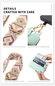 Dây đeo điện thoại có thể tháo rời với túi có khóa kéo, có thể điều chỉnh, không cần đục lỗ, phụ kiện đơn giản cho điện thoại di động - Product Image 4