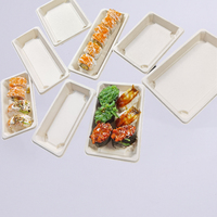 Easy Green Natural Rectangle Biodegradable Disposable Sugar Cane Bagasse