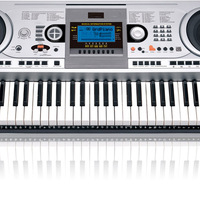 HUASHENG LCD Display 61 Keys Professional Electric Organ Simulation Keyboard 32 Maximum Polyphony Touch Electric Style Piano 200