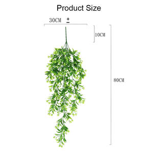 Venta al por mayor de plantas verdes artificiales de plástico variedad de ratán montado en la pared para Daisy Home Party decoración de pared ratán montado en la pared - Product Image 6