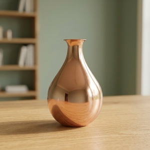 <b>Copper</b> Plated Iron <b>Vase</b> - Product Image 4