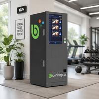 Máquina Expendedora de Batidos de Proteínas con Control Inteligente en la Nube, Pantalla Táctil Capacitiva de 32 Pulgadas, Equipo de Monitoreo de Inventario y Ventas Remotas