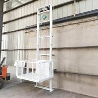 Plateforme élévatrice hydraulique télescopique murale en acier, petit élévateur de marchandises hydraulique avec télécommande électrique