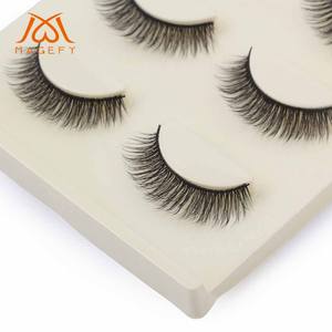 <span class=keywords><strong>Magefy</strong></span> – Faux cils en bande, effet naturel, minces et courbés, lot de 3 paires, vente en gros, cils effilés, kits de faux cils - Product Image 5