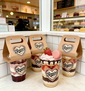 Vasos Desechables Personalizables <span class=keywords><strong>con</strong></span> Logotipo para Bebidas Frías de 16oz y 20oz, Vasos de Plástico PET de Grado Alimenticio para Café, Batidos de <span class=keywords><strong>Fresa</strong></span>, Jugos, 98mm - Product Image 1