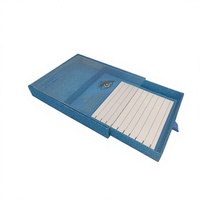 Fenêtre en PVC transparente 3D personnalisée boîte de cils de Noël en vison logo en relief et stratification mate emballage de doublure en éponge colorée