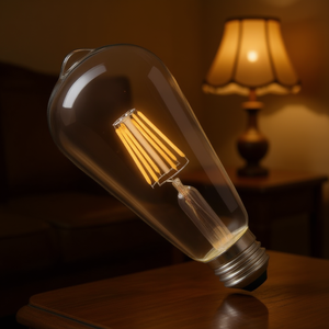 Ampoule LED style Edison, filament vintage G30 E26, blanc chaud, 110V AC, usage résidentiel, durée de vie de 25 000 heures - Product Image 2
