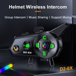 Nuovo arrivo D2-6X senza fili interfono moto per 6 pilota interfono - Product Image 4