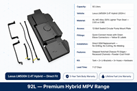Tangki Bahan Bakar Tambahan 92L dengan Pompa untuk Lexus LM500h 2024 2025 2026 2.4T HEV Hybrid MPV Long Range Sub Tank Upgrade Executive