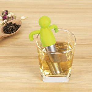 Cute Cartoon Eco-friendly Reusable Silicone Handle Loose Leaf <b>Tea</b> <b>Infuser</b> Stainless Steel Strainer - Product Image 2