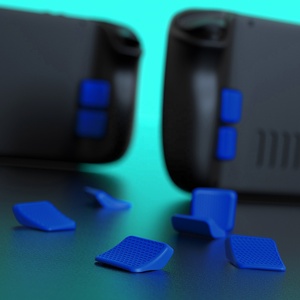 Kit de Protection des Boutons Arrière Bleu 2 Épaisseurs pour Amélioration de la Prise en Main pour Accessoires de Console Steam Deck - Product Image 6