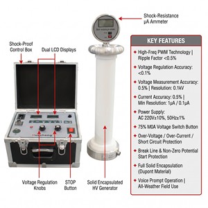 Dispositivo di Misurazione HVDC Huazheng 300kv 3ma Tipo Split <span class=keywords><strong>con</strong></span> Bassa Ondulazione e Alta Precisione, <span class=keywords><strong>Tester</strong></span> di <span class=keywords><strong>Tensione</strong></span> DC ad Alta <span class=keywords><strong>Tensione</strong></span> - Product Image 4