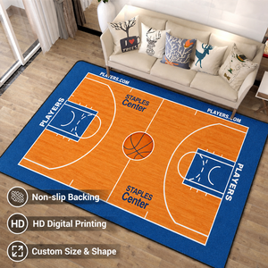 <span class=keywords><strong>Tapis</strong></span> de basket-ball en gros, antidérapant, grand <span class=keywords><strong>tapis</strong></span> de terrain de sport pour la décoration, <span class=keywords><strong>tapis</strong></span> de sol intérieur à thème sportif, lavable, imprimé, pour salon - Product Image 1