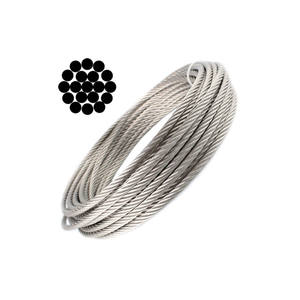 30mm de qualité <span class=keywords><strong>marine</strong></span> haute résistance à la traction 7x19 <span class=keywords><strong>INOX</strong></span> <span class=keywords><strong>A4</strong></span> SUS 304 316 câble métallique en acier inoxydable avec prix de gros - Product Image 1