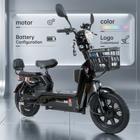 Vélo Électrique Urbain et Trottinette Électrique OEM de Fabrication Chinoise avec Batterie au Plomb-Acide à 3 Vitesses pour Hommes et Femmes, Idéal pour les Trajets Urbains