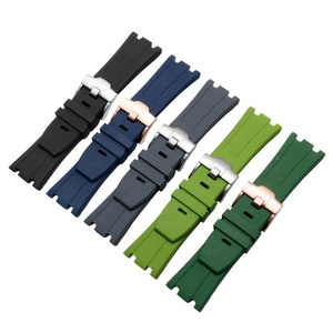 Bracelet de montre en caoutchouc et silicone pour bracelet Audemars <span class=keywords><strong>Piguet</strong></span> Vente en gros Multi Pure Color 27mm 28mm 30mm - Product Image 5