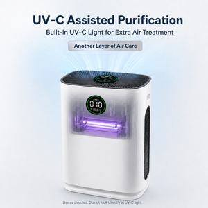 Purificateurs d'air domestiques <span class=keywords><strong>H14</strong></span> HEPA 500 CADR à haute efficacité avec fonction de stérilisation UV et humidificateur à brume fine – Meilleur prix - Product Image 4
