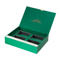 Boîtes cadeaux de luxe pour sachets de thé magnétiques avec logo personnalisé et compartiments en mousse