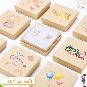 Cajas de regalo de joyería Batifine, paquete de 40, 3,5x3,5x1 pulgadas, cartón a granel forrado, cajas de joyería pequeñas, tapas, collar, caja de anillo - Product Image 4