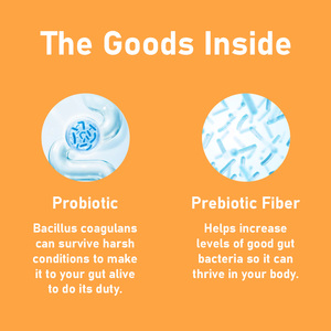 Gummies Probiotiques et Prébiotiques pour un Ventre Équilibré, Bacillus coagulans, Complément Alimentaire Quotidien pour la Santé Digestive - Product Image 3