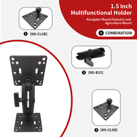 Support en alliage d'aluminium en gros, adaptateur de montage VESA 100/100, plaque à boule de 1,5 pouce, support VESA pour moniteur PC, support de tablette 15 pouces