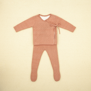 Vestiti caldi <span class=keywords><strong>invernali</strong></span> di alta qualità su misura per bambini vestiti per neonati per bambina in cotone abiti adorabili set di 2 pezzi maglione lavorato a maglia - Product Image 3