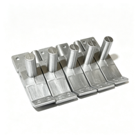 Charnière industrielle robuste en aluminium moulé, charnière en aluminium grande taille sur mesure OEM ODM usinée CNC pour portes de machines et cabines de véhicules