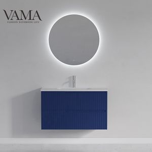 Meubles de salle de bain VAMA Factory 1000 mm, vasque intégrée moderne australienne, montage mural, unités de meuble-lavabo 8002-100 - Product Image 2