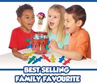 Jeu de société d'action classique TOMY Pop up Pirate pour enfants, jeu familial et préscolaire pour enfants