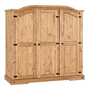 Armario <span class=keywords><strong>de</strong></span> Dormitorio Seconique Corona <span class=keywords><strong>de</strong></span> 3 <span class=keywords><strong>Puertas</strong></span> en <span class=keywords><strong>Pino</strong></span> Encerado Desgastado, Muebles para Dormitorio - Product Image 1