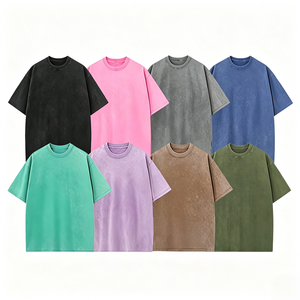 Camiseta Oversize de Algodón 100% Lavado al Ácido, Estilo Urbano para Hombre, con Hombros Caídos, Personalizable con Logotipo, Venta al Por Mayor - Product Image 2