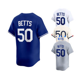 2025 grosir kaus Jersey bisbol Amerika jahitan atas murah baru Los Angeles 50 Mookie Betts - Product Image 5