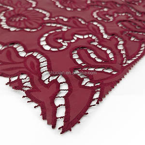 Tissu en maille brodé, broderie PU, robes de mariée et de soirée, robes de fête, sacs de performance, textile de maison - Product Image 1